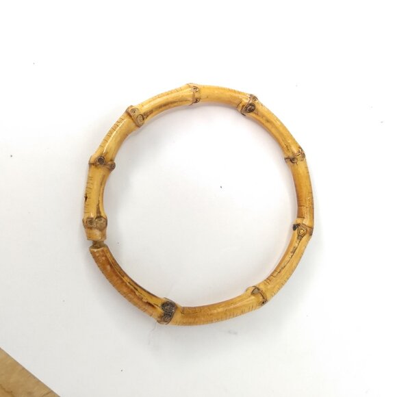 Carved Wood Bark Bracelets Lot 3 Farmhouse Fairy Cottagecore Hippie Boho Granola - Picture 9 of 15